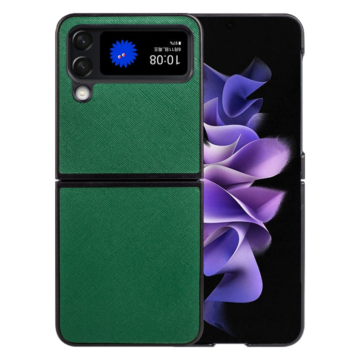 For Samsung Galaxy Z Flip4 Cross Texture Phone Case