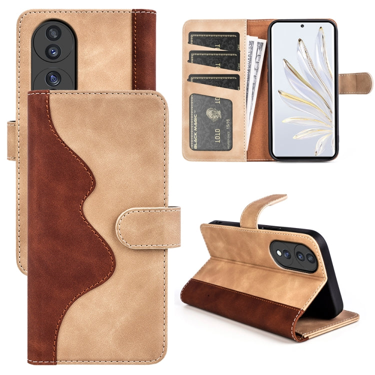 For Honor 70 Stitching Horizontal Flip Leather Phone Case