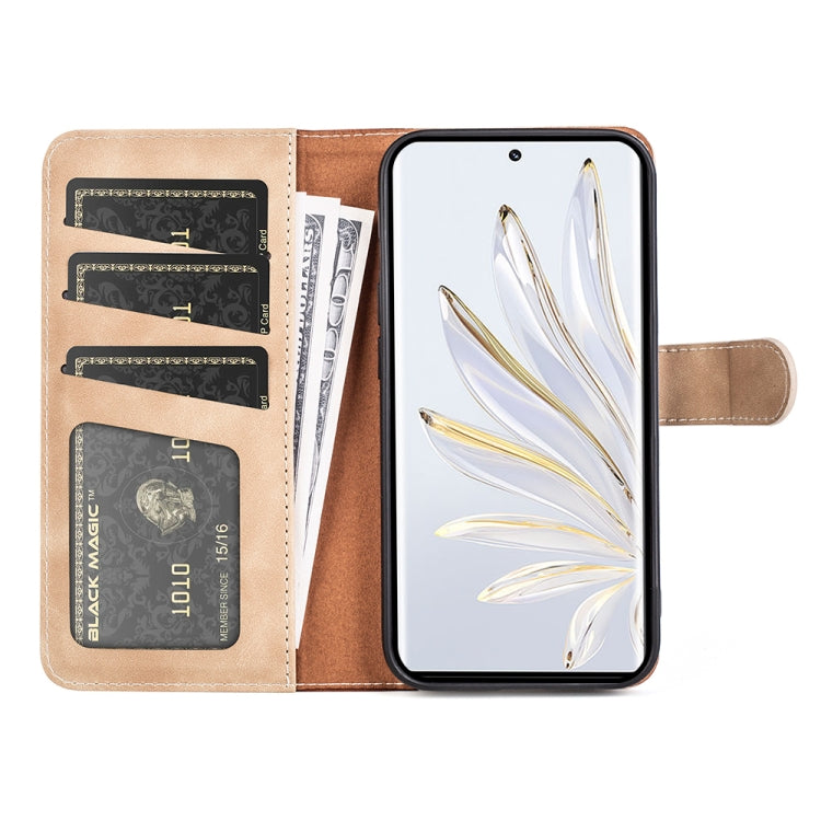 For Honor 70 Stitching Horizontal Flip Leather Phone Case