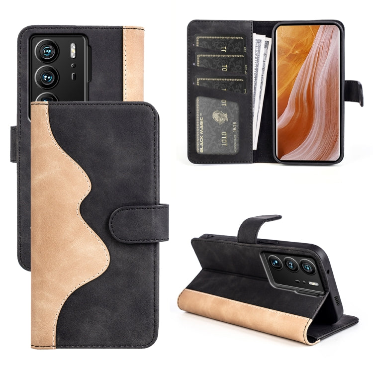 For ZTE Axon 40 Ultra  Stitching Horizontal Flip Leather Phone Case