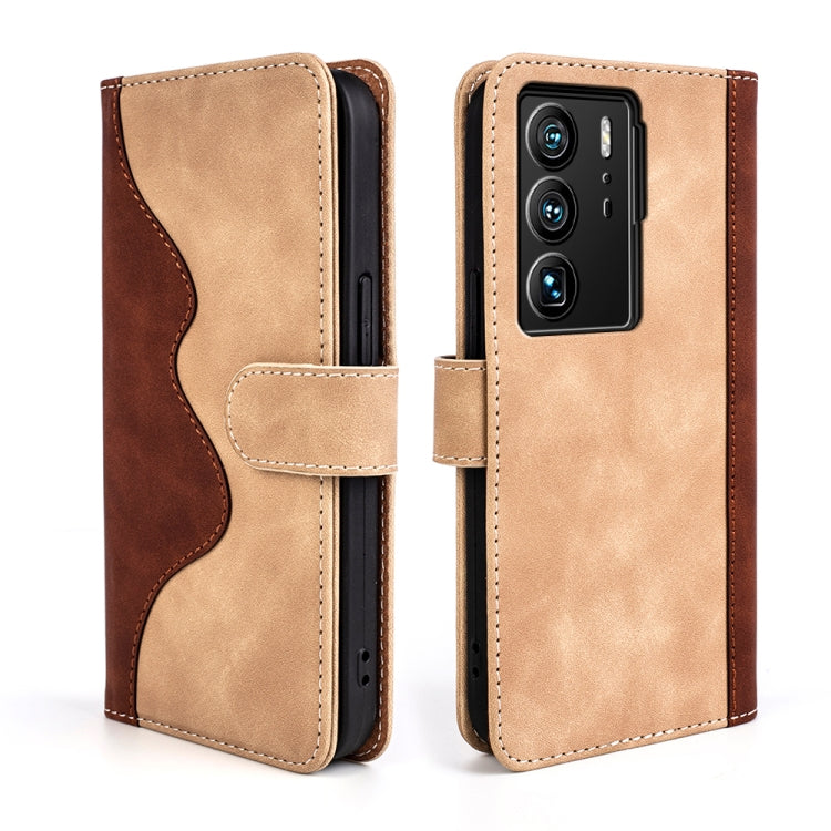 For ZTE Axon 40 Ultra  Stitching Horizontal Flip Leather Phone Case