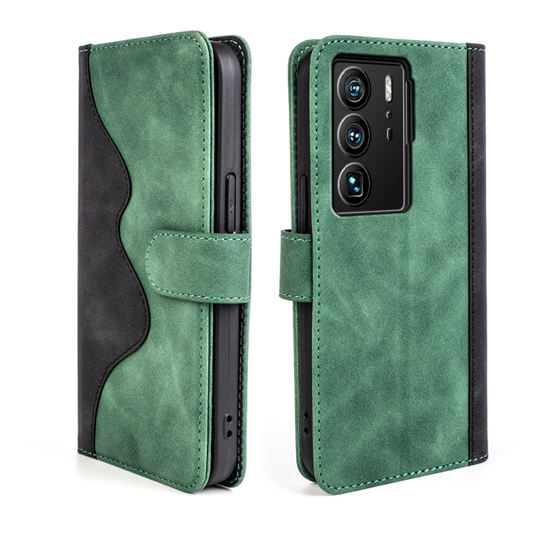 For ZTE Axon 40 Ultra  Stitching Horizontal Flip Leather Phone Case