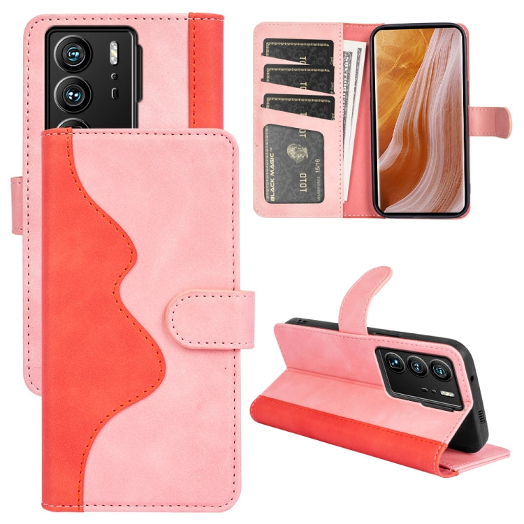 For ZTE Axon 40 Ultra  Stitching Horizontal Flip Leather Phone Case
