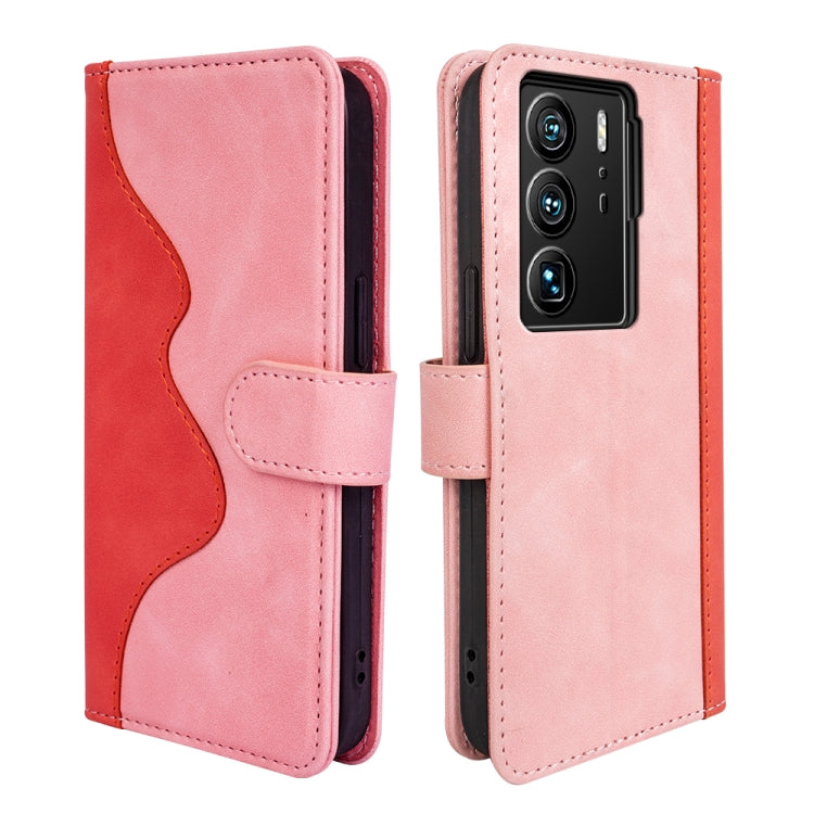 For ZTE Axon 40 Ultra  Stitching Horizontal Flip Leather Phone Case