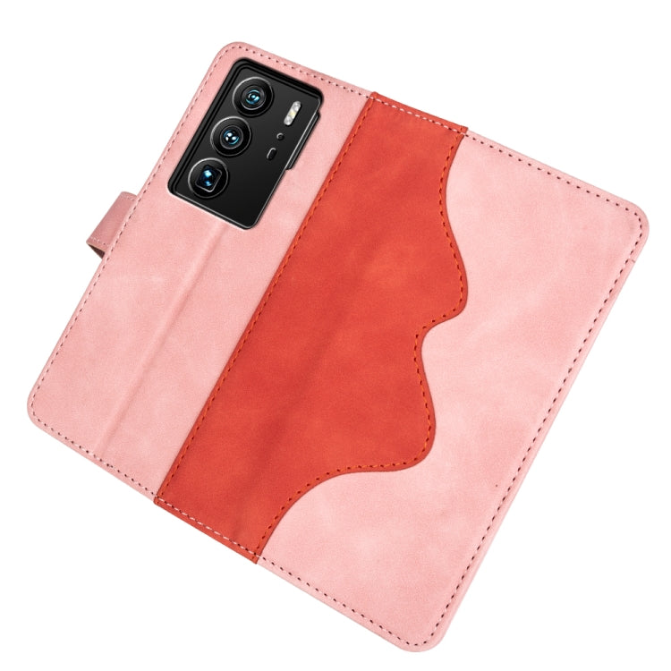 For ZTE Axon 40 Ultra  Stitching Horizontal Flip Leather Phone Case