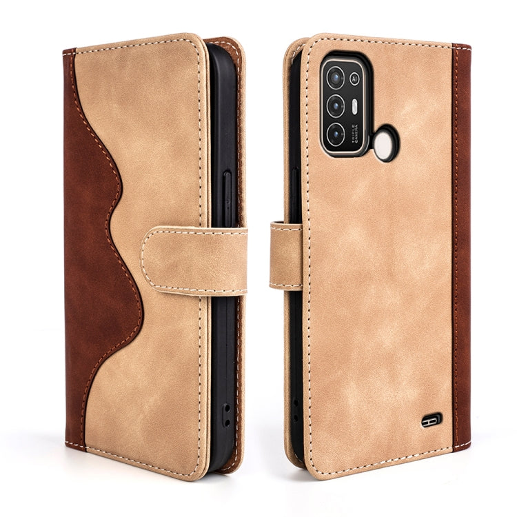 For ZTE Blade A52 Stitching Horizontal Flip Leather Phone Case