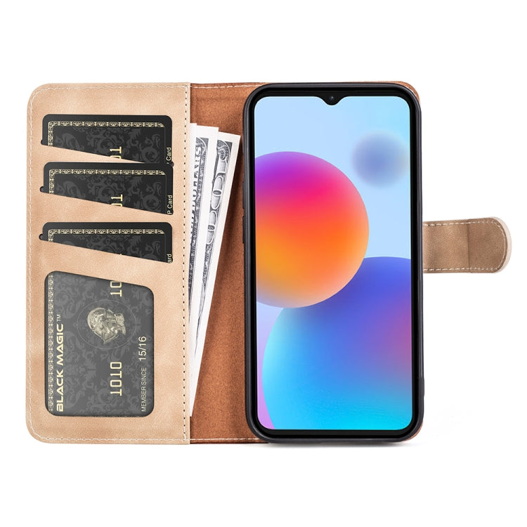 For ZTE Blade A52 Stitching Horizontal Flip Leather Phone Case