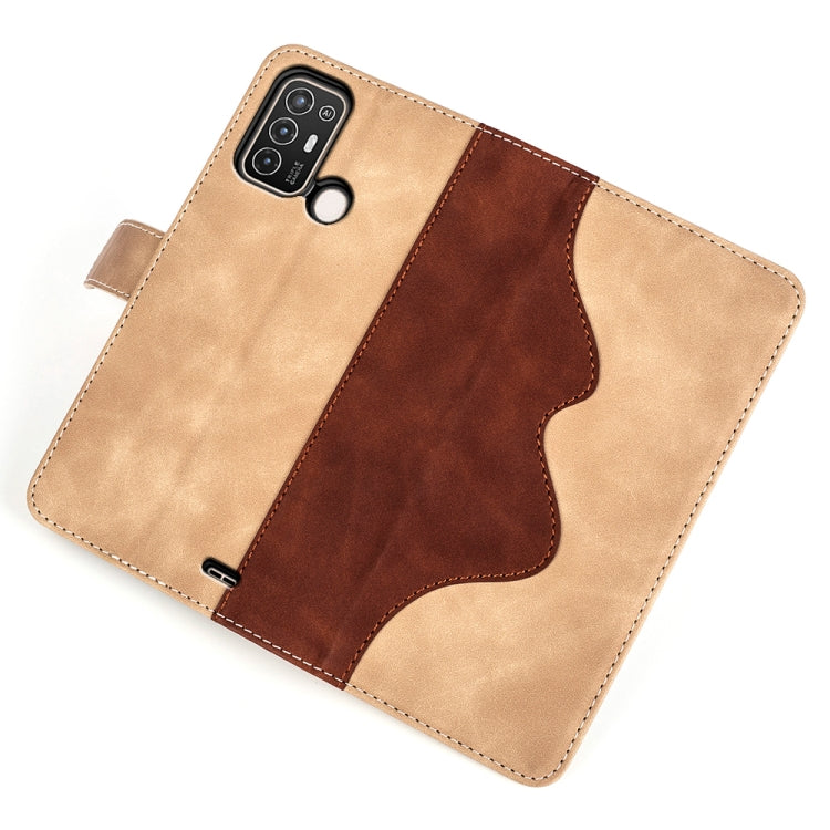 For ZTE Blade A52 Stitching Horizontal Flip Leather Phone Case