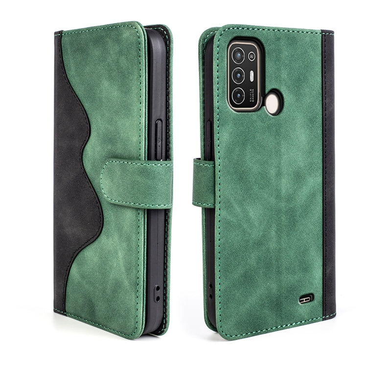 For ZTE Blade A52 Stitching Horizontal Flip Leather Phone Case
