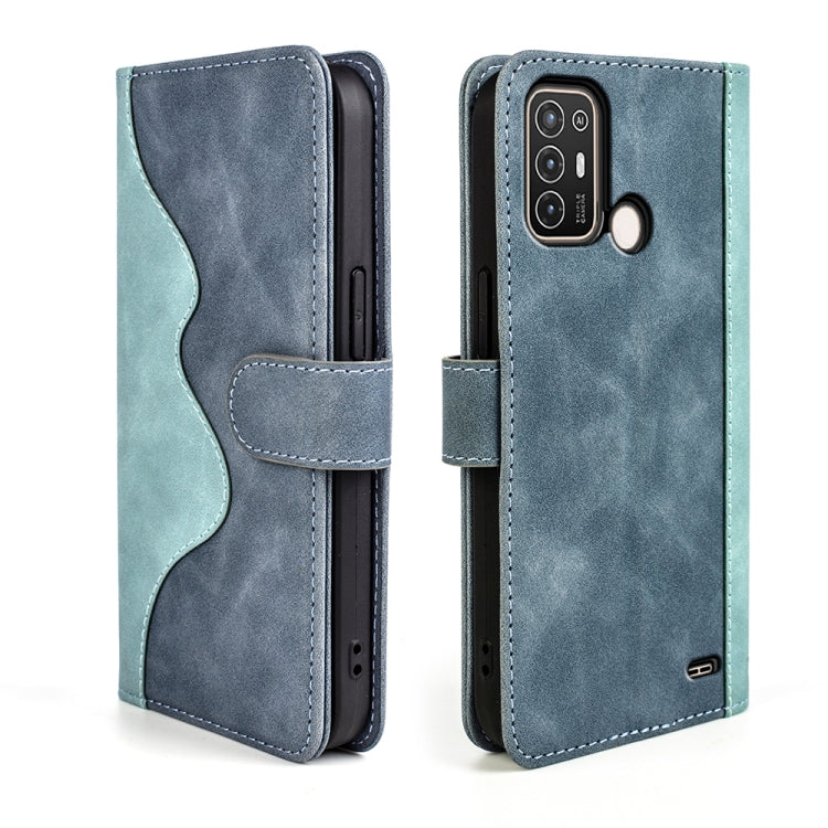 For ZTE Blade A52 Stitching Horizontal Flip Leather Phone Case