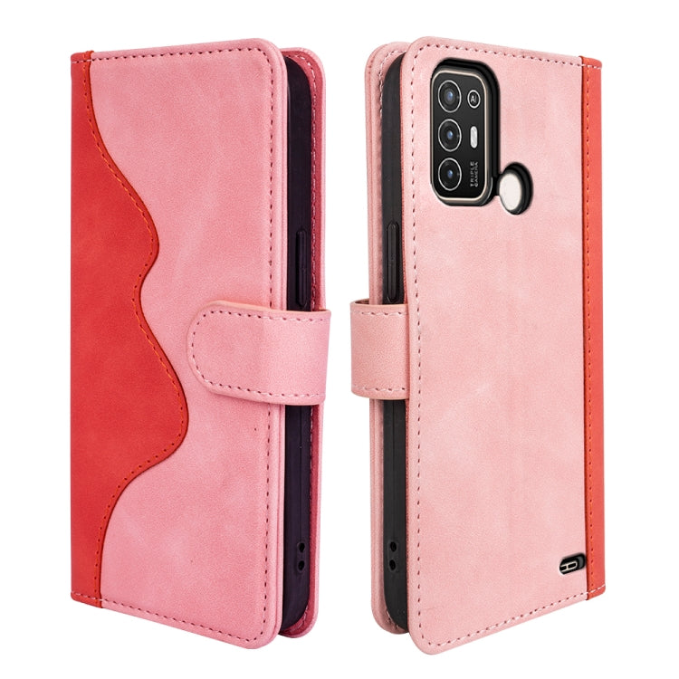 For ZTE Blade A52 Stitching Horizontal Flip Leather Phone Case