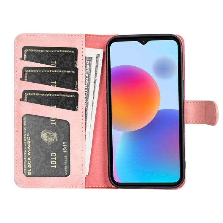 For ZTE Blade A52 Stitching Horizontal Flip Leather Phone Case