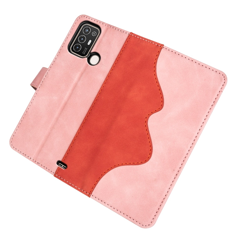 For ZTE Blade A52 Stitching Horizontal Flip Leather Phone Case