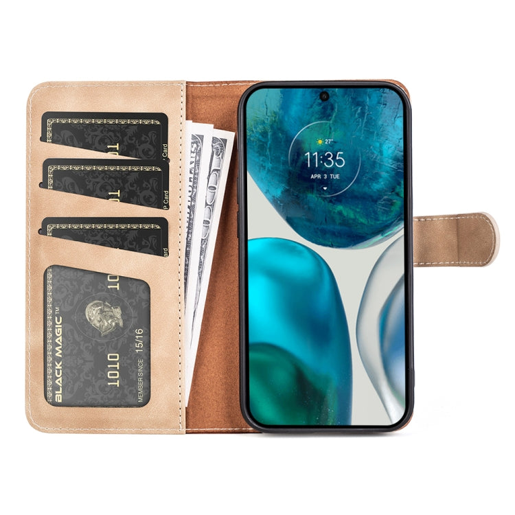 For Motorola Moto G42 Stitching Horizontal Flip Leather Phone Case