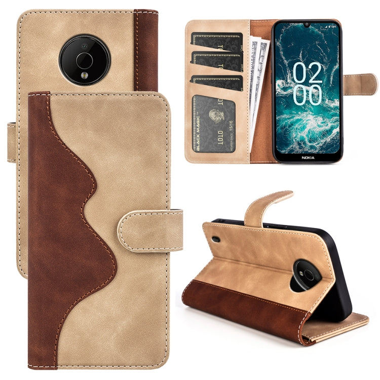 For Nokia C200 Stitching Horizontal Flip Leather Phone Case
