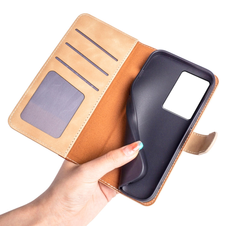 For ZTE Axon 40 Pro Stitching Horizontal Flip Leather Phone Case