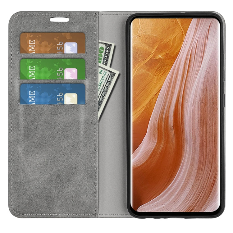 For ZTE Axon 40 Ultra Retro-skin  Magnetic Suction Leather Phone Case