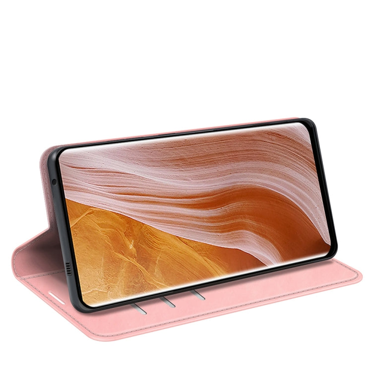 For ZTE Axon 40 Ultra Retro-skin  Magnetic Suction Leather Phone Case