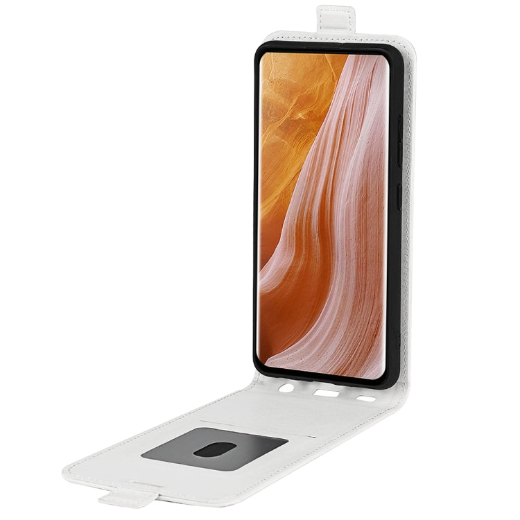 For ZTE Axon 40 Ultra R64 Texture Vertical Flip Leather Phone Case