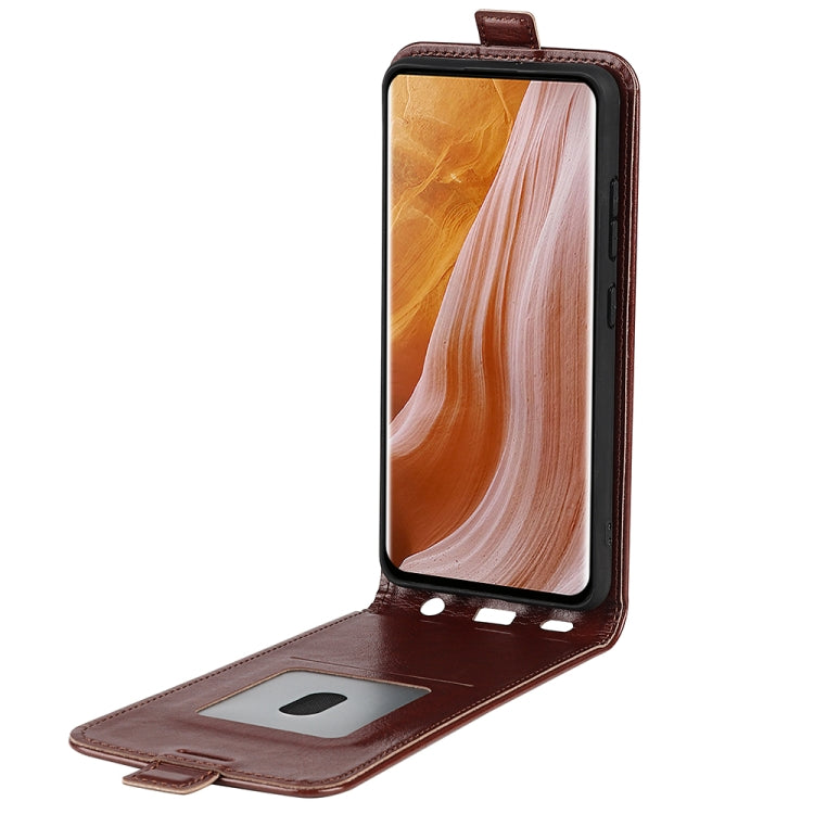 For ZTE Axon 40 Ultra R64 Texture Vertical Flip Leather Phone Case
