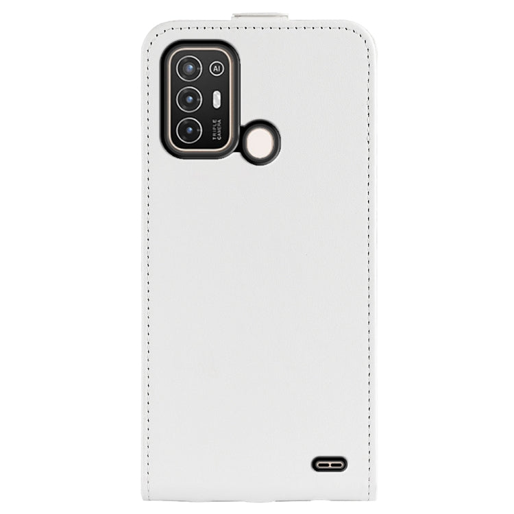 For ZTE Blade A52 R64 Texture Vertical Flip Leather Phone Case