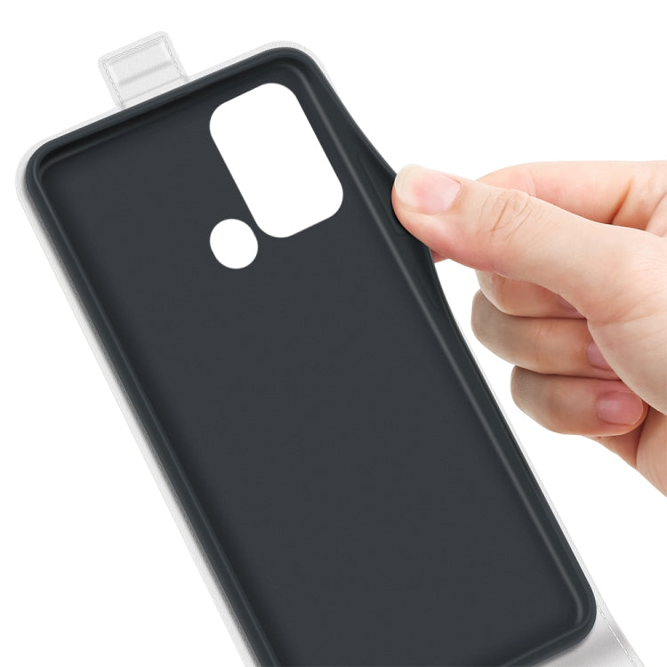 For ZTE Blade A52 R64 Texture Vertical Flip Leather Phone Case