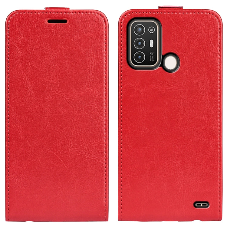 For ZTE Blade A52 R64 Texture Vertical Flip Leather Phone Case