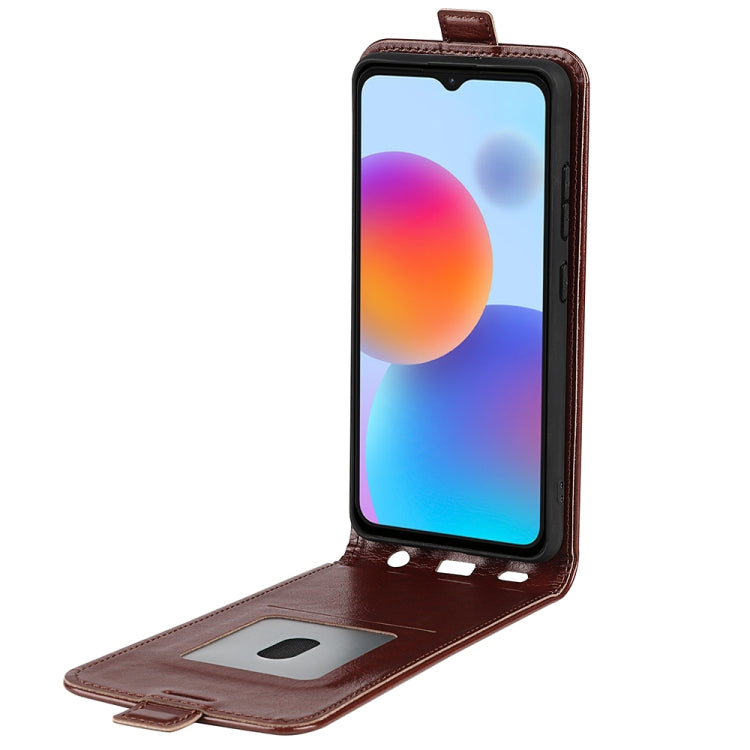 For ZTE Blade A52 R64 Texture Vertical Flip Leather Phone Case