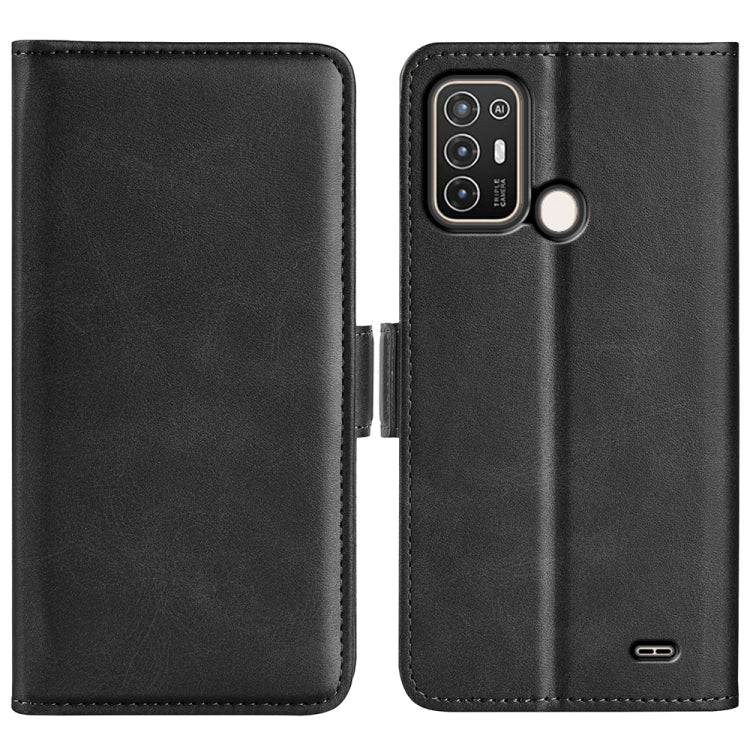 For ZTE Blade A52 Dual-side Magnetic Buckle Leather Phone Case