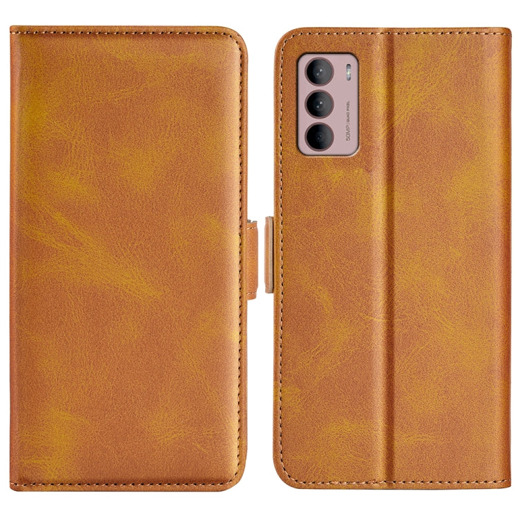 For Motorola Moto G42 Dual-side Magnetic Buckle Leather Phone Case