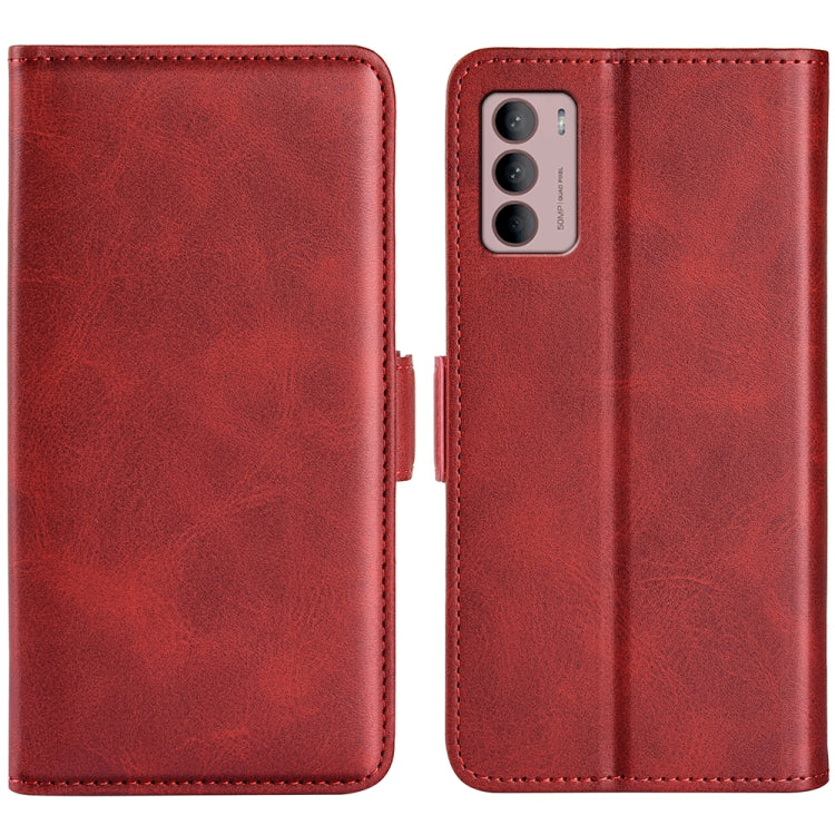 For Motorola Moto G42 Dual-side Magnetic Buckle Leather Phone Case