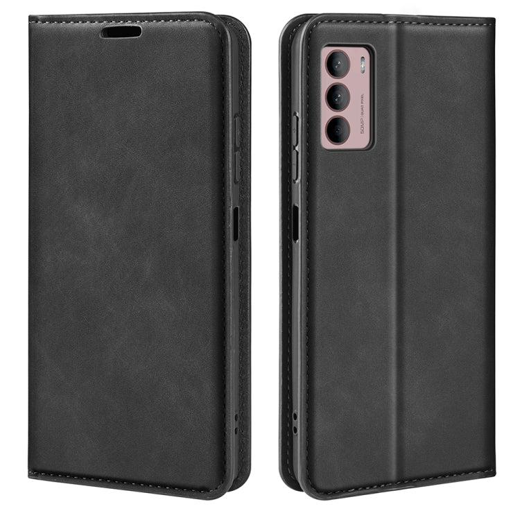 For Motorola Moto G42 Retro-skin Magnetic Suction Leather Phone Case