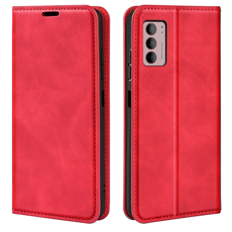 For Motorola Moto G42 Retro-skin Magnetic Suction Leather Phone Case