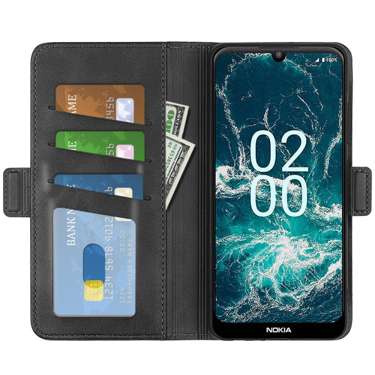 For Nokia C200 Dual-side Magnetic Buckle Horizontal Flip Leather Phone Case