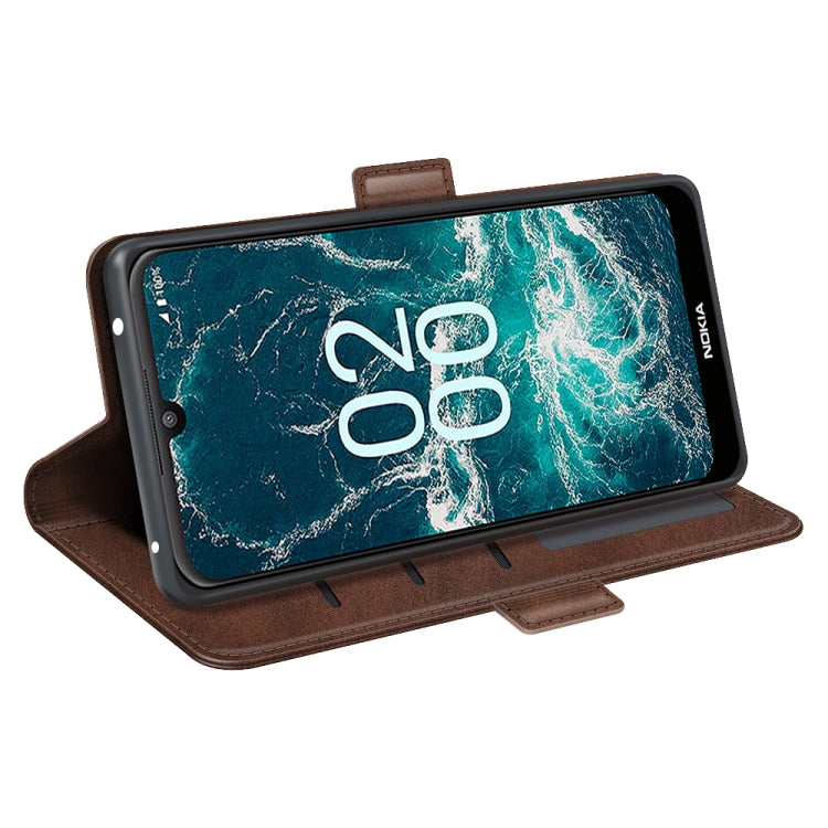 For Nokia C200 Dual-side Magnetic Buckle Horizontal Flip Leather Phone Case