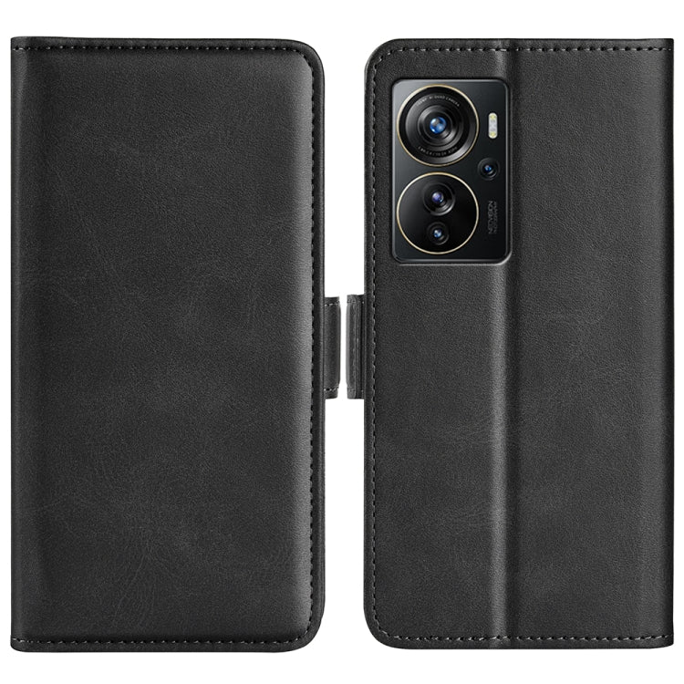 For ZTE Axon 40 Pro Dual-side Magnetic Buckle Horizontal Flip Leather Phone Case