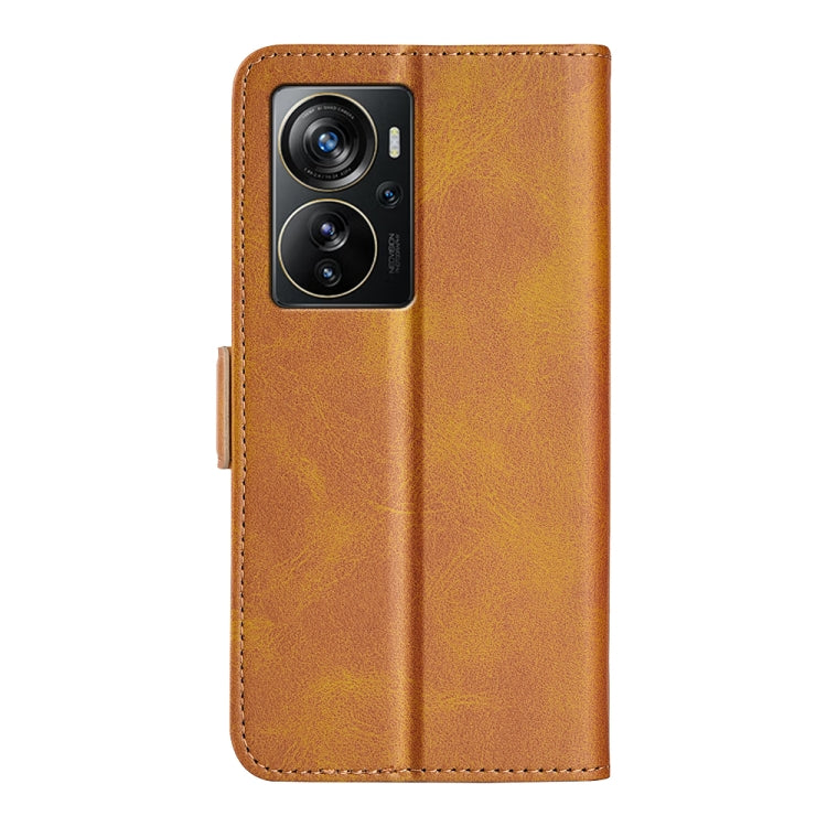 For ZTE Axon 40 Pro Dual-side Magnetic Buckle Horizontal Flip Leather Phone Case