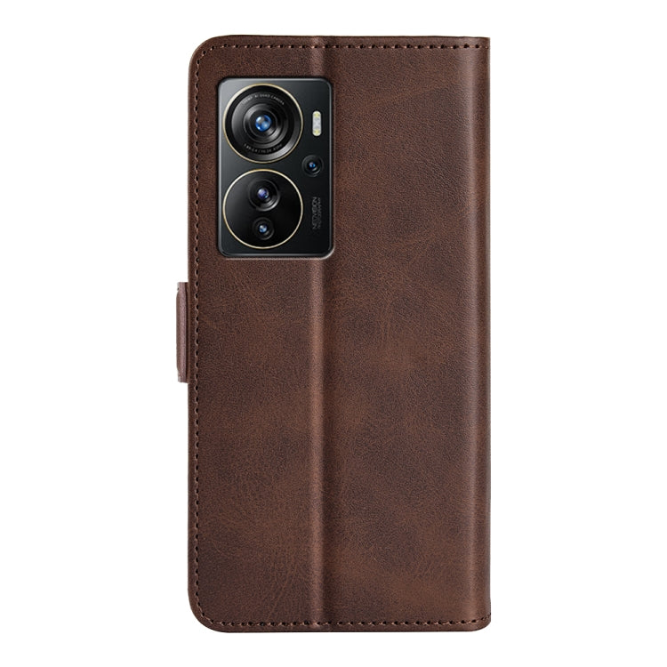 For ZTE Axon 40 Pro Dual-side Magnetic Buckle Horizontal Flip Leather Phone Case