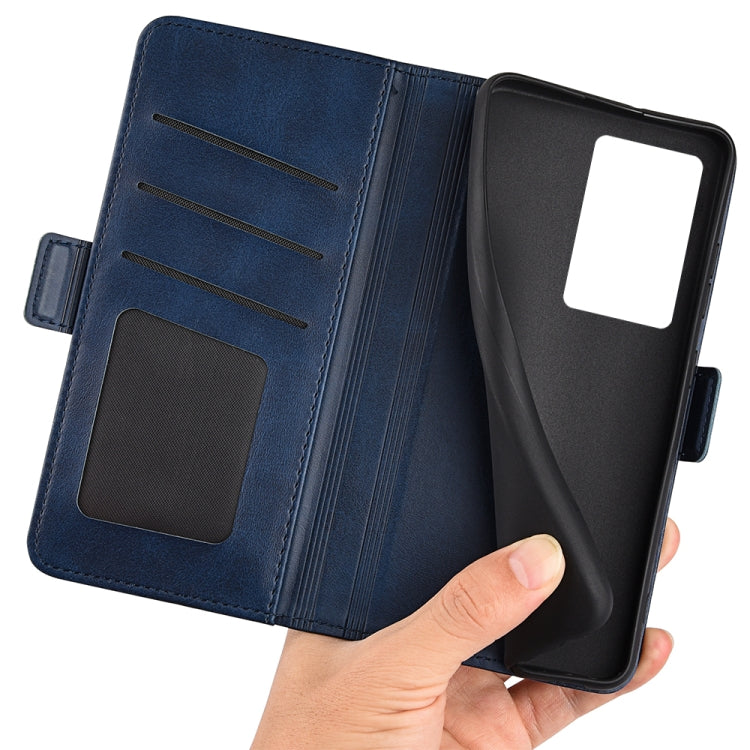 For ZTE Axon 40 Pro Dual-side Magnetic Buckle Horizontal Flip Leather Phone Case