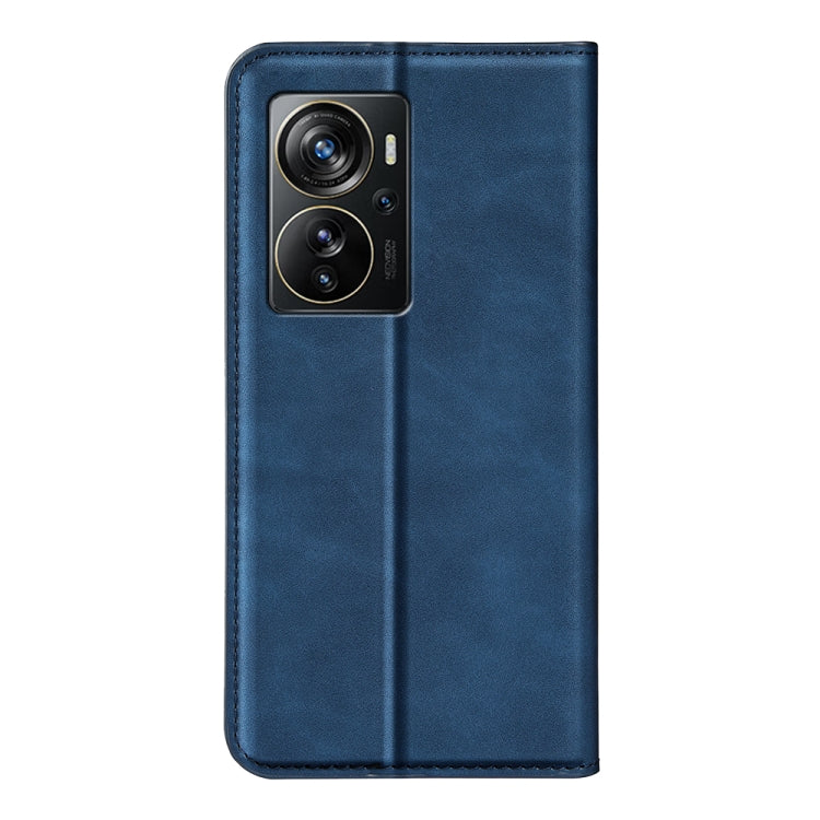 For ZTE Axon 40 Pro Retro-skin  Magnetic Suction Leather Phone Case