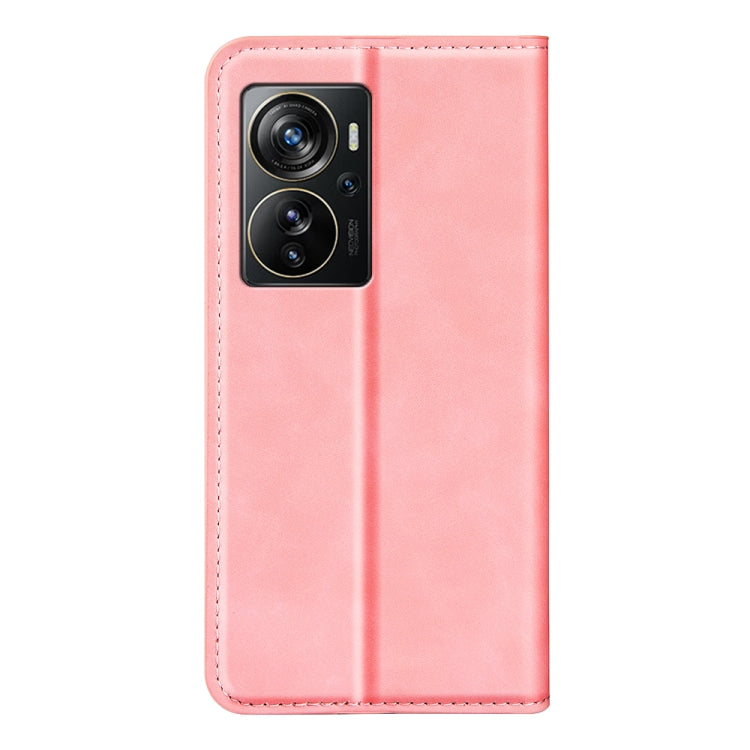 For ZTE Axon 40 Pro Retro-skin  Magnetic Suction Leather Phone Case