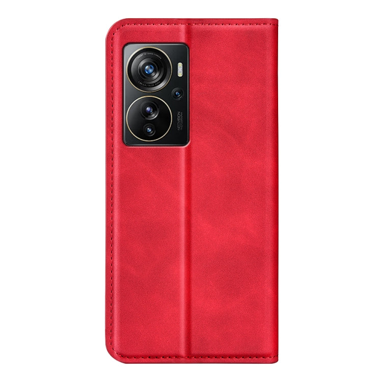 For ZTE Axon 40 Pro Retro-skin  Magnetic Suction Leather Phone Case