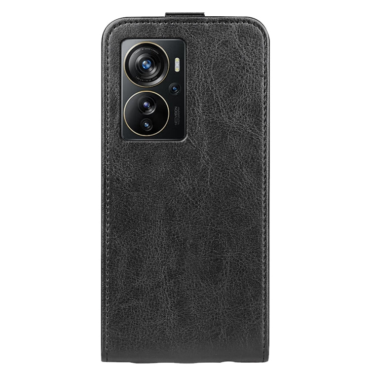 For ZTE Axon 40 Pro R64 Texture Vertical Flip Leather Phone Case