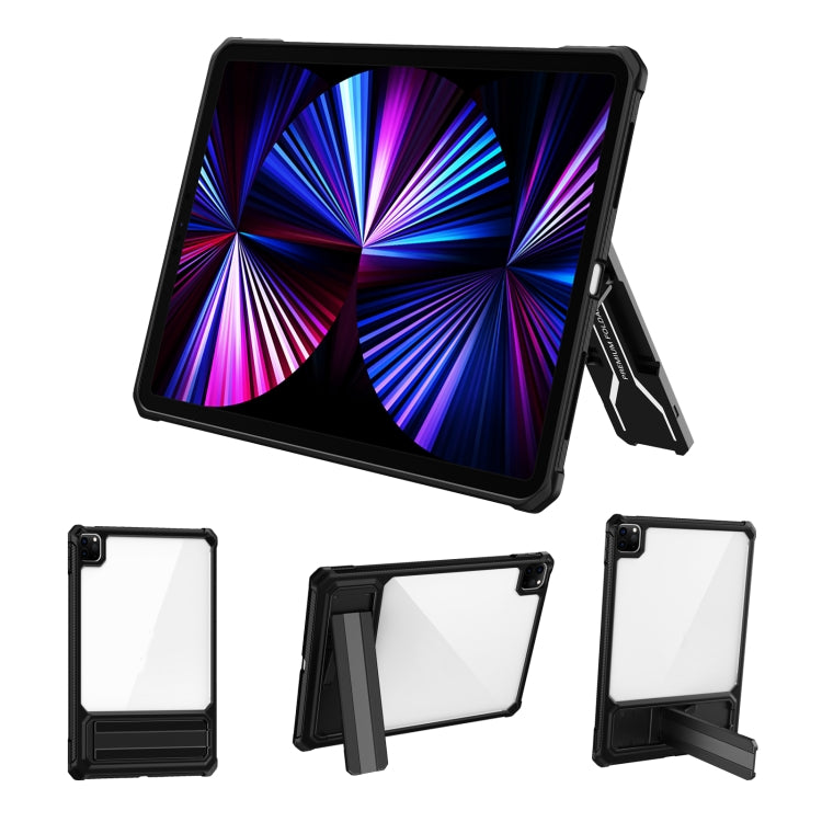 Transparent Acrylic PC TPU Tablet Case with Holder For iPad Air 2020 / Air 2022 10.9