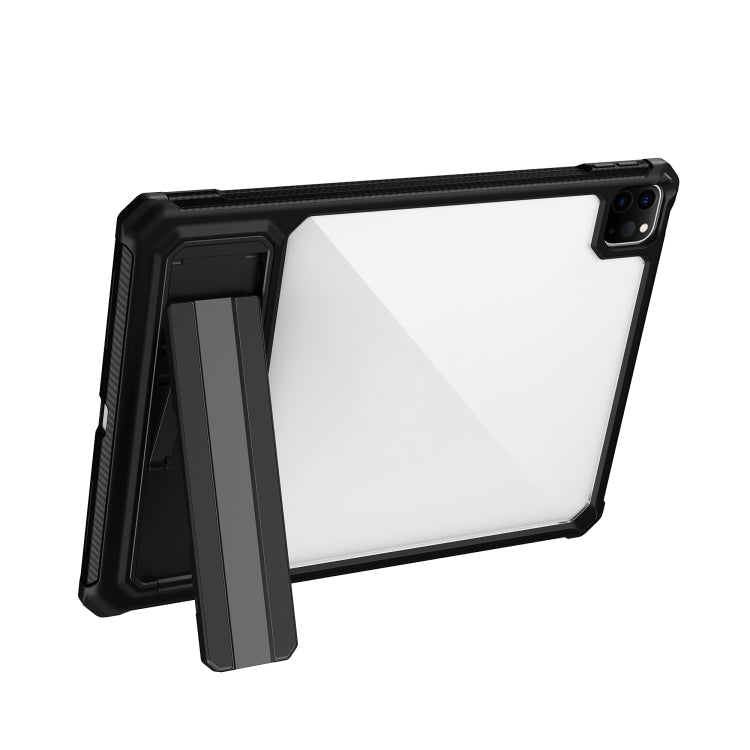 For iPad Pro 11 2020 / 2021 Transparent Acrylic PC TPU Tablet Case with Holder