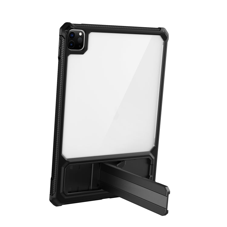 For iPad Pro 11 2020 / 2021 Transparent Acrylic PC TPU Tablet Case with Holder