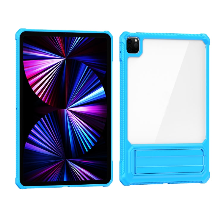 For iPad Pro 11 2020 / 2021 Transparent Acrylic PC TPU Tablet Case with Holder