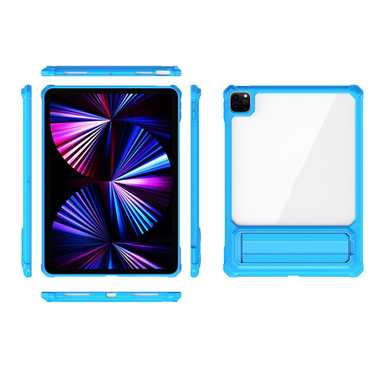 For iPad Pro 11 2020 / 2021 Transparent Acrylic PC TPU Tablet Case with Holder