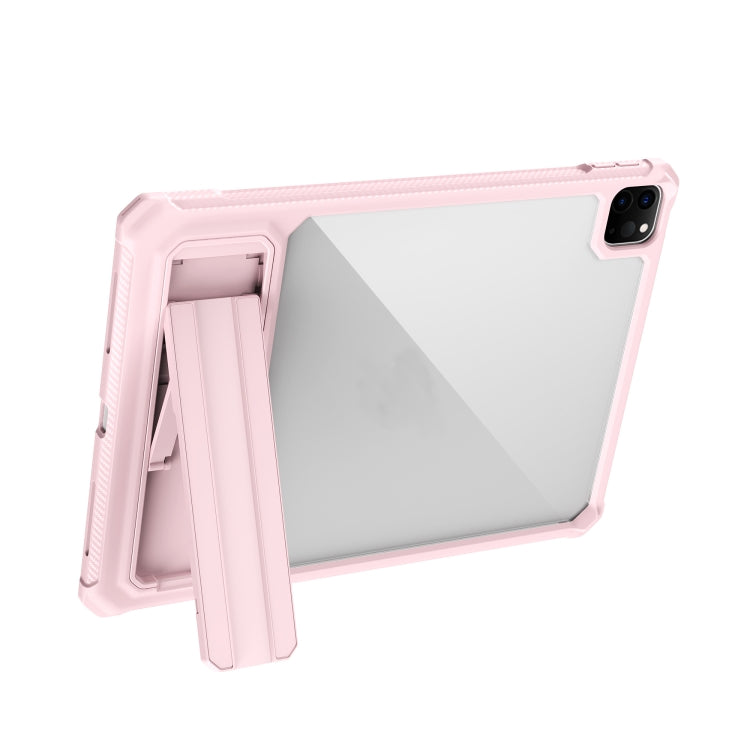 For iPad Pro 11 2020 / 2021 Transparent Acrylic PC TPU Tablet Case with Holder