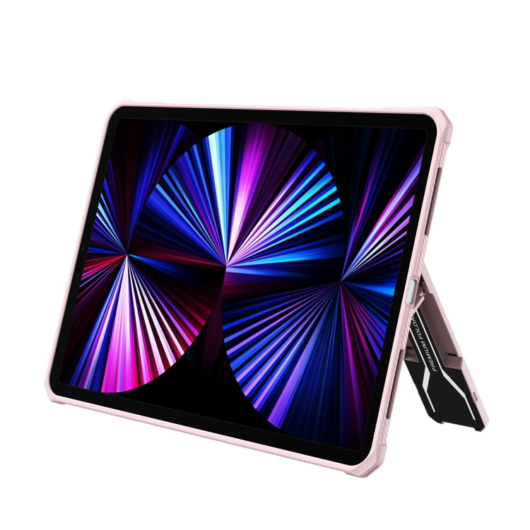For iPad Pro 11 2020 / 2021 Transparent Acrylic PC TPU Tablet Case with Holder